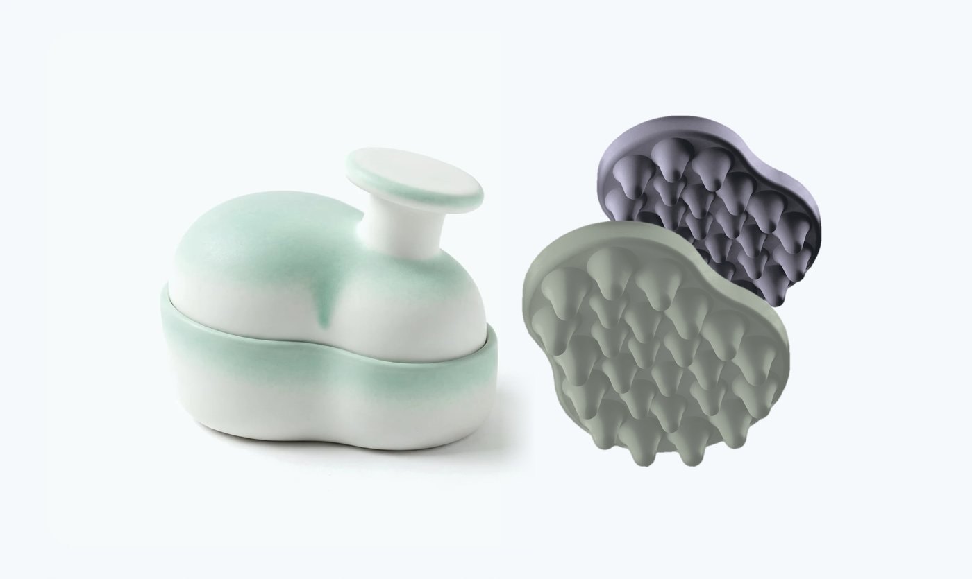 Dalera Starter-Set: Halterung in Mint mit Griffstücken in Sandelholz und Ambrosia