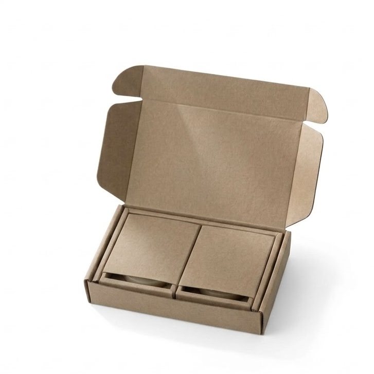 Verpackung des Doppelpacks: Versandkarton mit zwei Shampoo-Schachteln